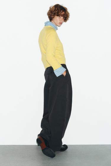 BASIC KNIT SWEATER - Yellow by Zara - Image 4