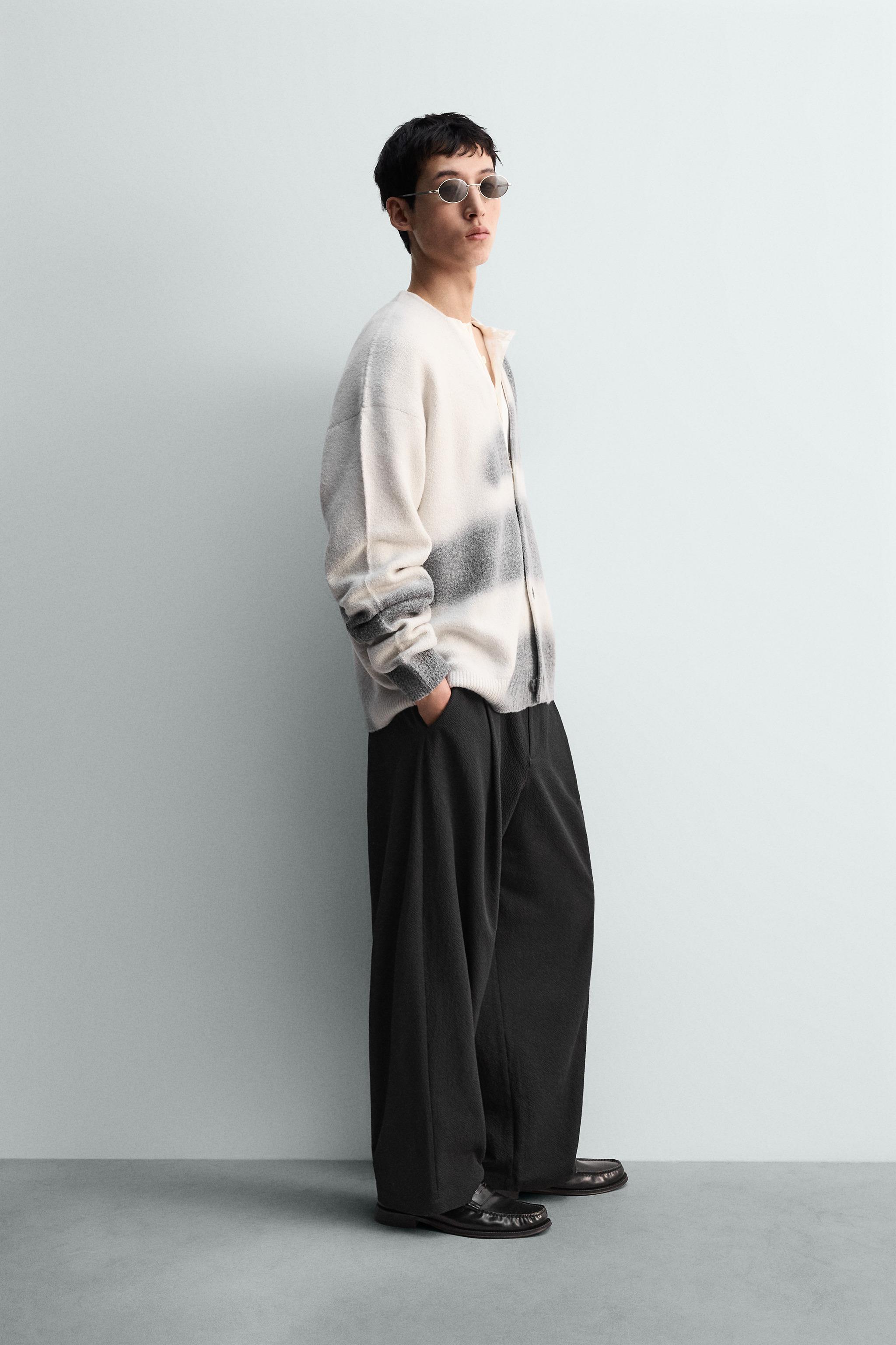 スプレープリントカーディガン - オフホワイト | ZARA Japan / 日本