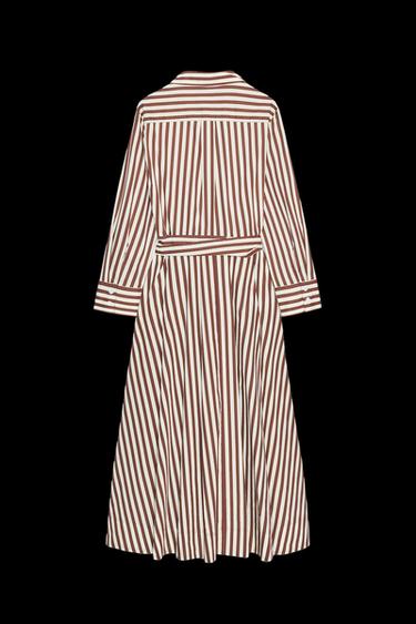 Zara ZW COLLECTION STRIPED SHIRT DRESS - striped