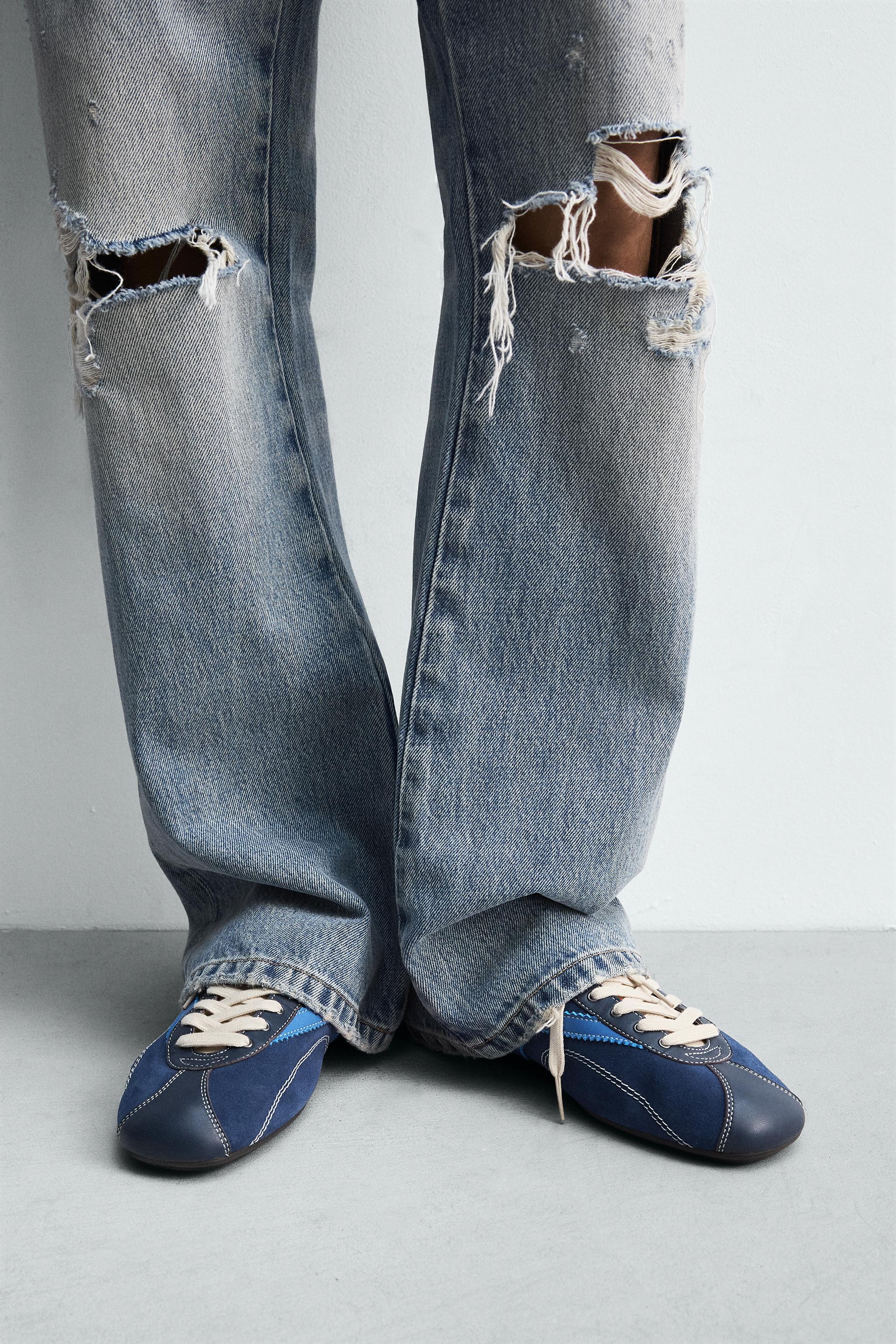 美品✨ザラ 24SS メンズ デッキシューズ オールレザー Vibram 黒 美品✨ザラ 24SS メンズ デッキシューズ オールレザー Vibram 黒