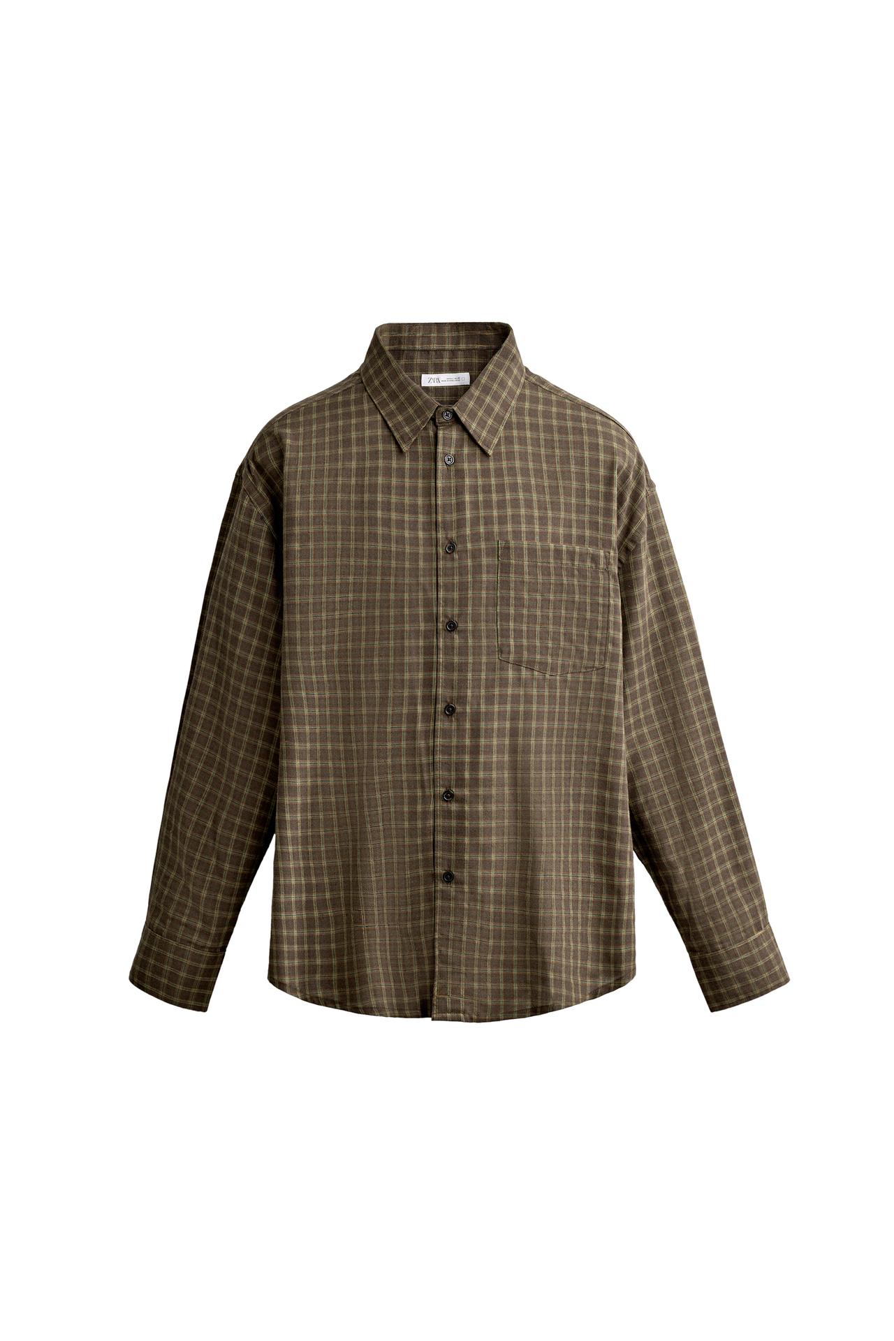 РУБАШКА RELAXED FIT В КЛЕТКУ