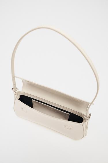 SAC PORTÉ ÉPAULE À RABAT - blanc de Zara - Image 6