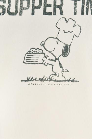 SWEAT EFFET DÉLAVÉ SNOOPY PEANUTS™ - Écru de Zara - Image 7