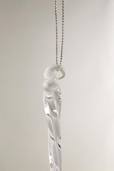 GLASS DROPLET CHRISTMAS TREE DECORATION - 990 by Zara - Image 2