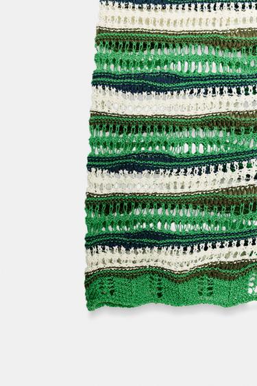 STRIPED TEXTURED KNIT SHORTS - Multicoloured by Zara - Image 8