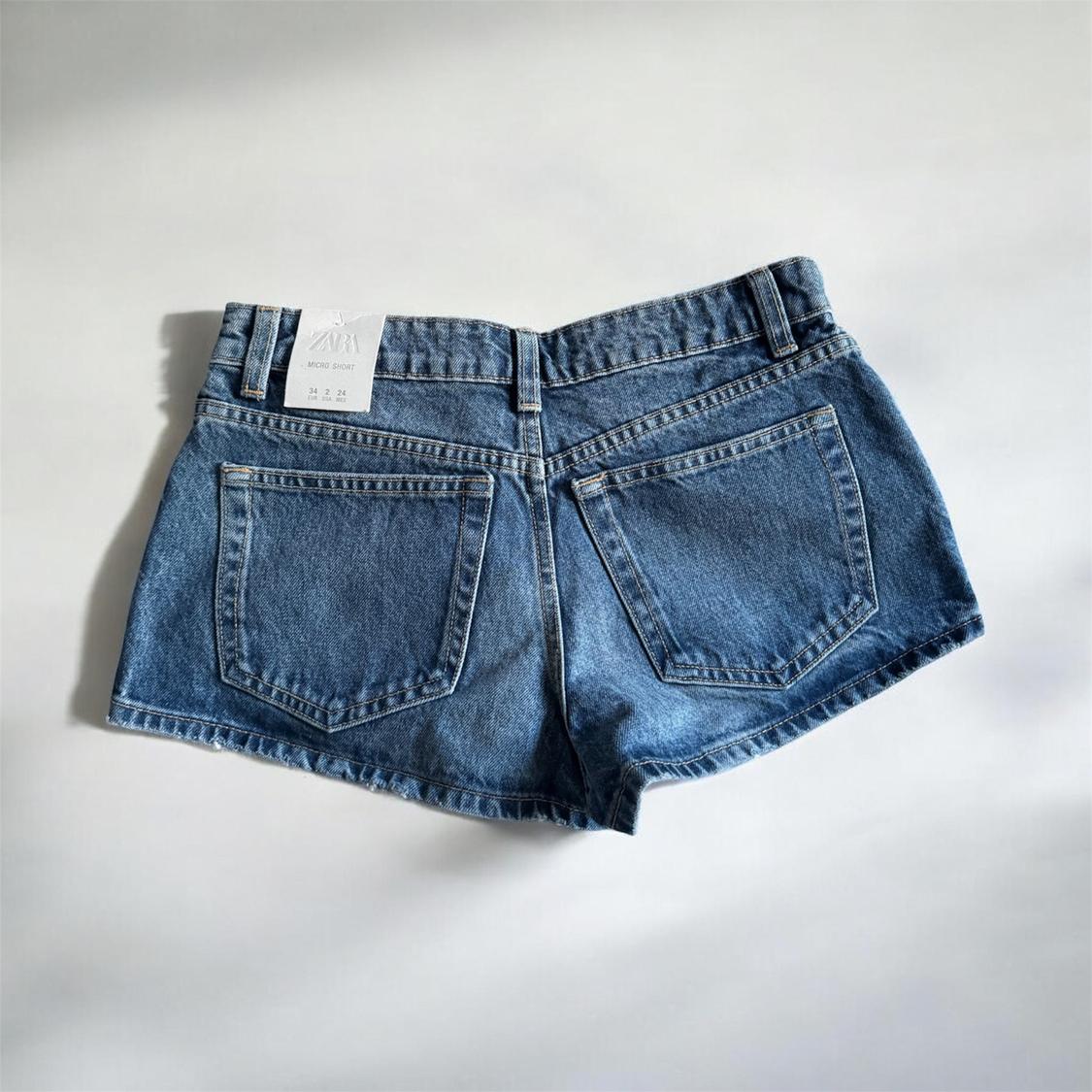 MID-WAIST TRF MICRO DENIM SHORTS - Image 2