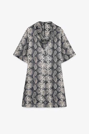 ANIMAL PRINT MINI DRESS - Snake by Zara - Image 6