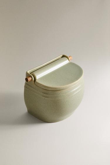 SALIÈRE GRÈS COUVERCLE - VERDÂTRE de Zara