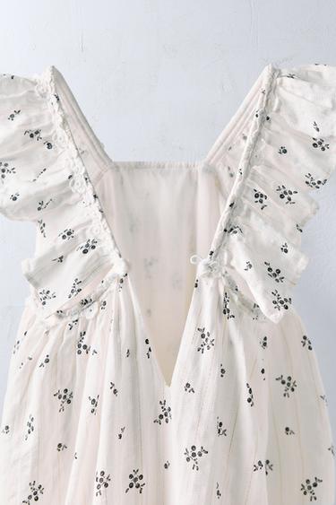 2-5 YEARS/ LIMITED EDITION SHINY FLORAL DRESS - Printed by Zara - Image 3