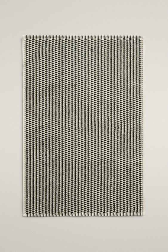 STRUCTURED COTTON BATH MAT - Greens by Zara - Image 0
