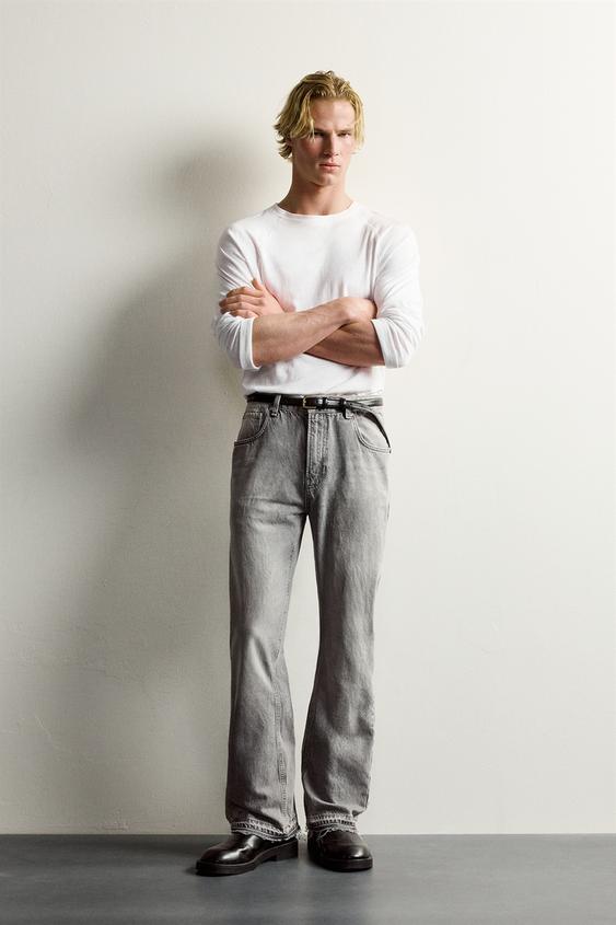 JEANS ACAMPANADOS - Gris de Zara - Imagen 0
