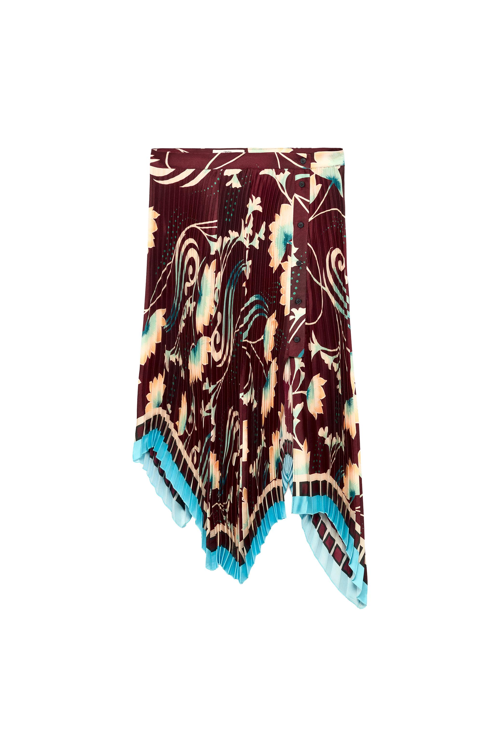 FALDA MIDI PLISADA ESTAMPADA LIMITED EDITION