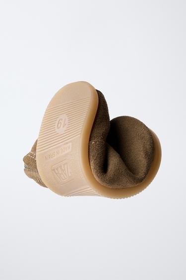 SPLIT SUEDE BAREFOOT BOOTS - Brown by Zara - Image 2