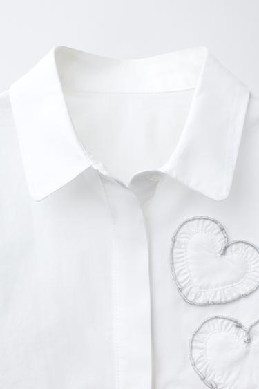 HEART SHIRT - White by Zara - Image 2