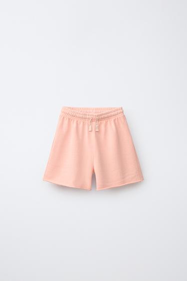YKSIVÄRISET BERMUDA-SHORTSIT - Orange Zaralta