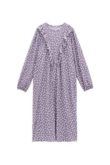 FRILLED MIDI DRESS