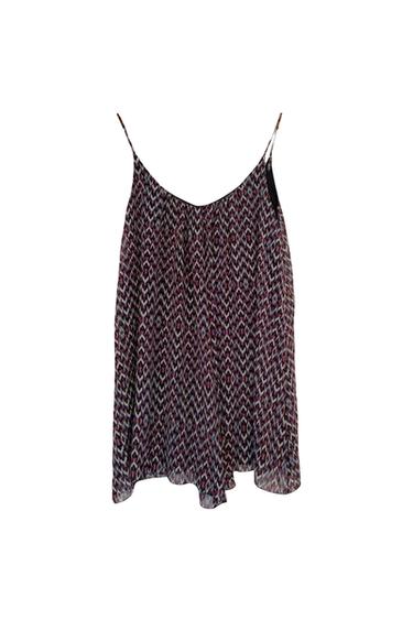 VESTIDO MINI GASA ESTAMPADA