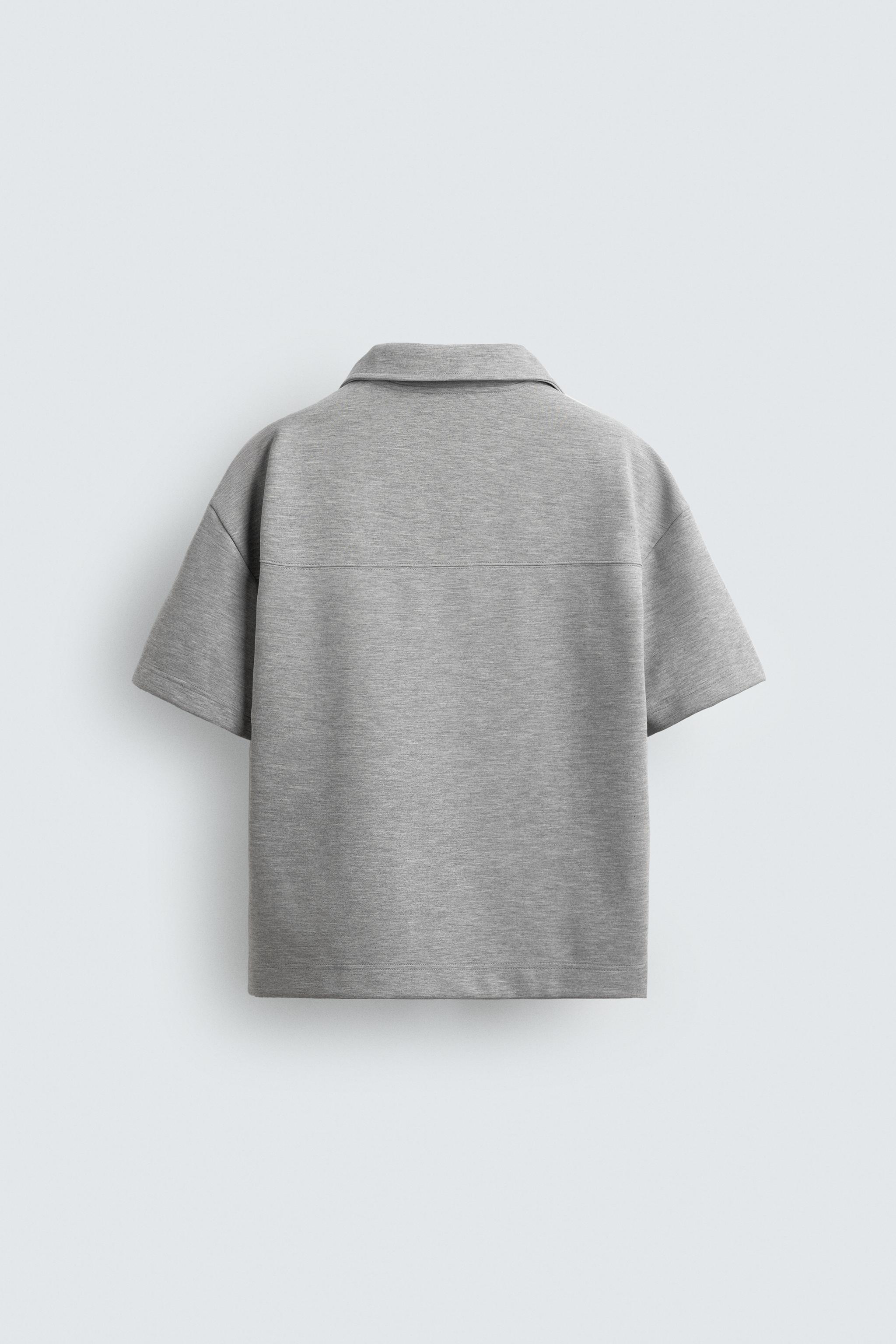 CROPPED FIT LABEL POLO SHIRT