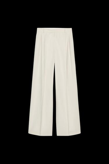 WEITE BUNDFALTENHOSE - Hellgrau von Zara - Bild 0