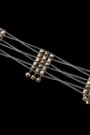 CINTURÓN COMBINADO PIEZAS - Oro / Plata de Zara