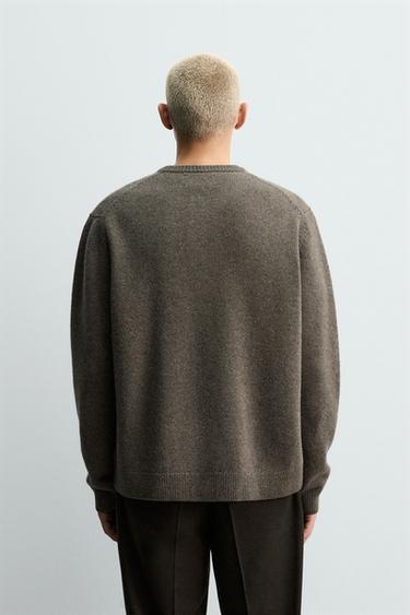 100% WOOL CARDIGAN - Earth by Zara - Image 2