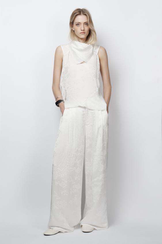 ZW COLLECTION LIMITED EDITION JACQUARD TOP from Zara - $79.90