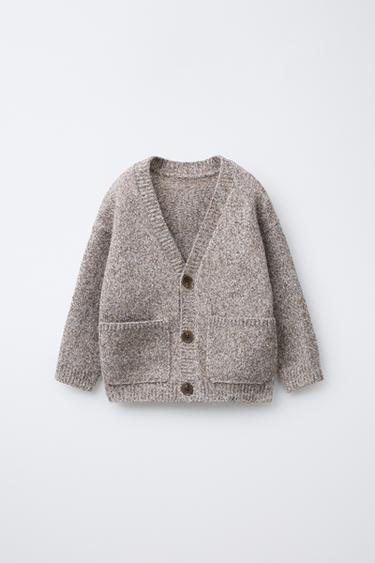 CARDIGAN WITH POCKETS - Light beige by Zara
