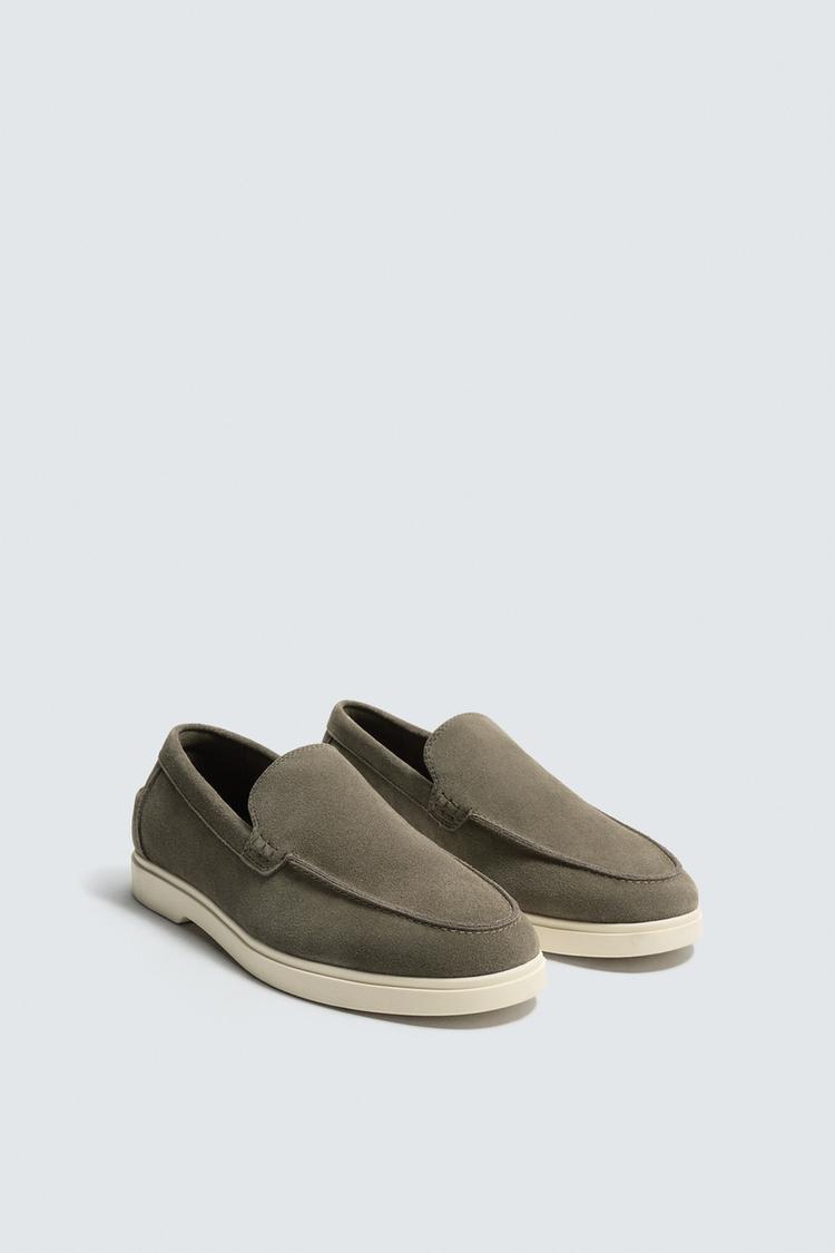 ZARA CASUAL LEATHER LOAFERS