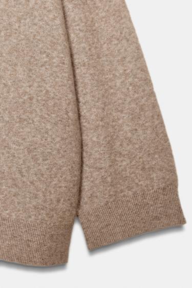 PULL OVERSIZE AVEC LAINE - Vison chiné de Zara - Image 8