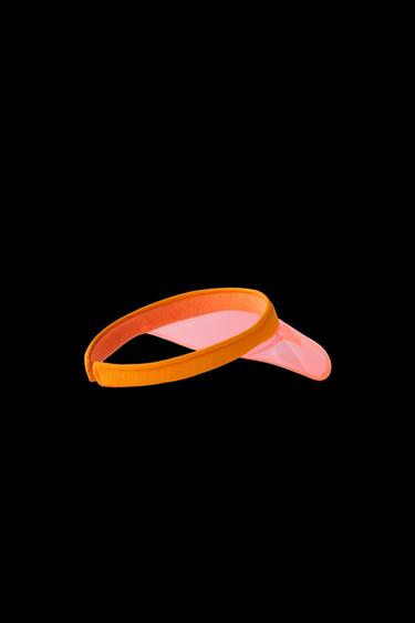 TRANSPARENT VISOR - Neon orange by Zara