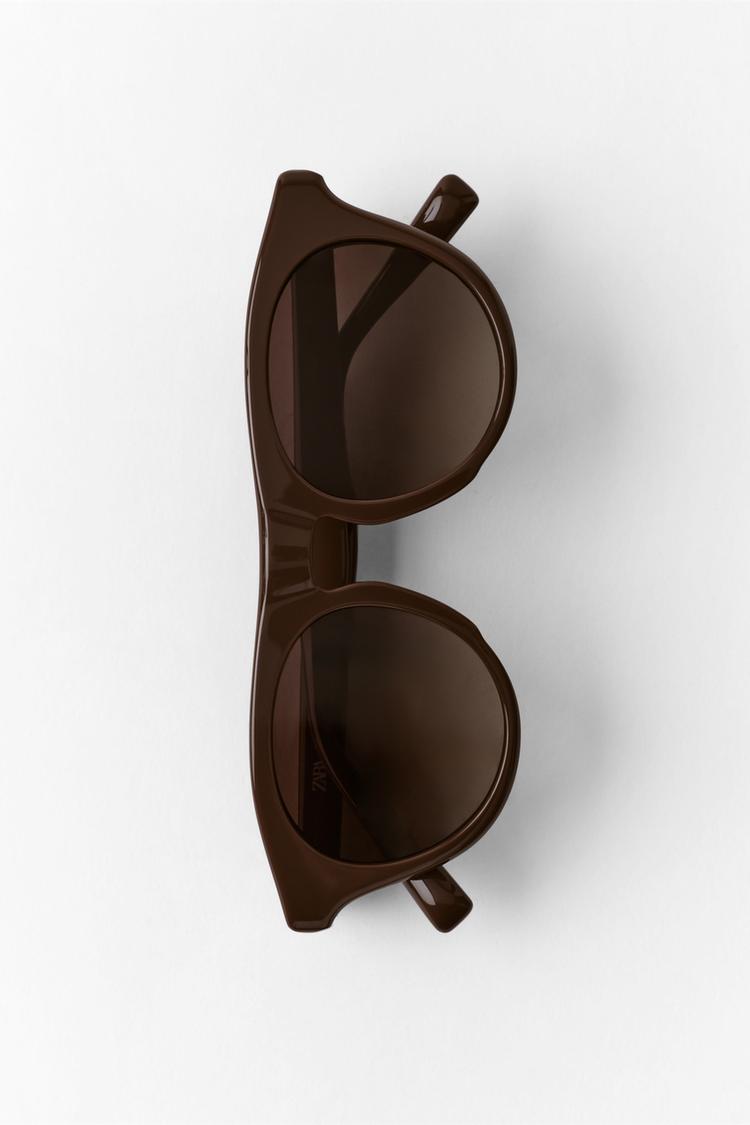PREPPY CAT SUNGLASSES — Brown
