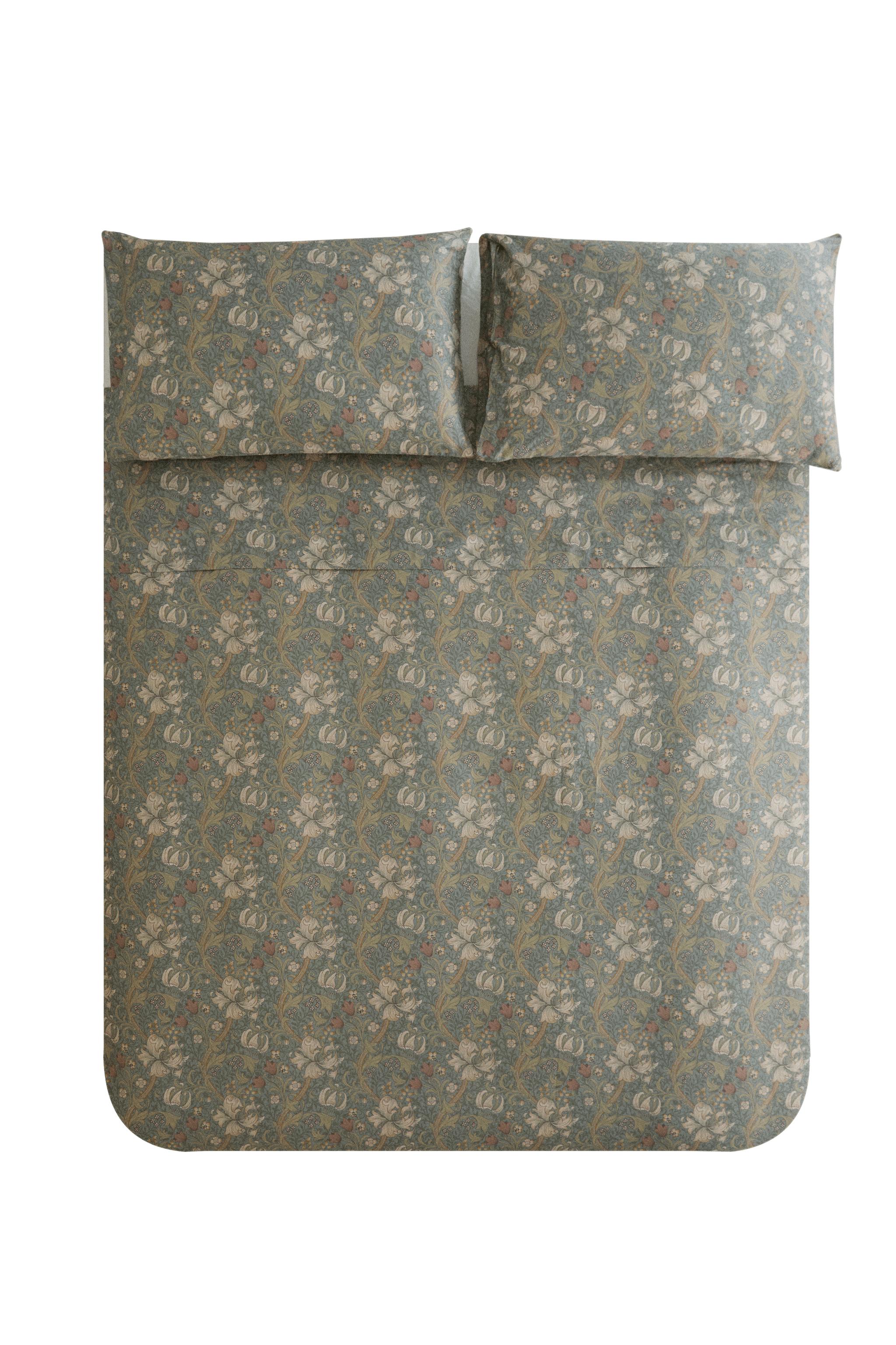 MORRIS & CO. COTTON SATEEN DUVET COVER - Green | ZARA United States