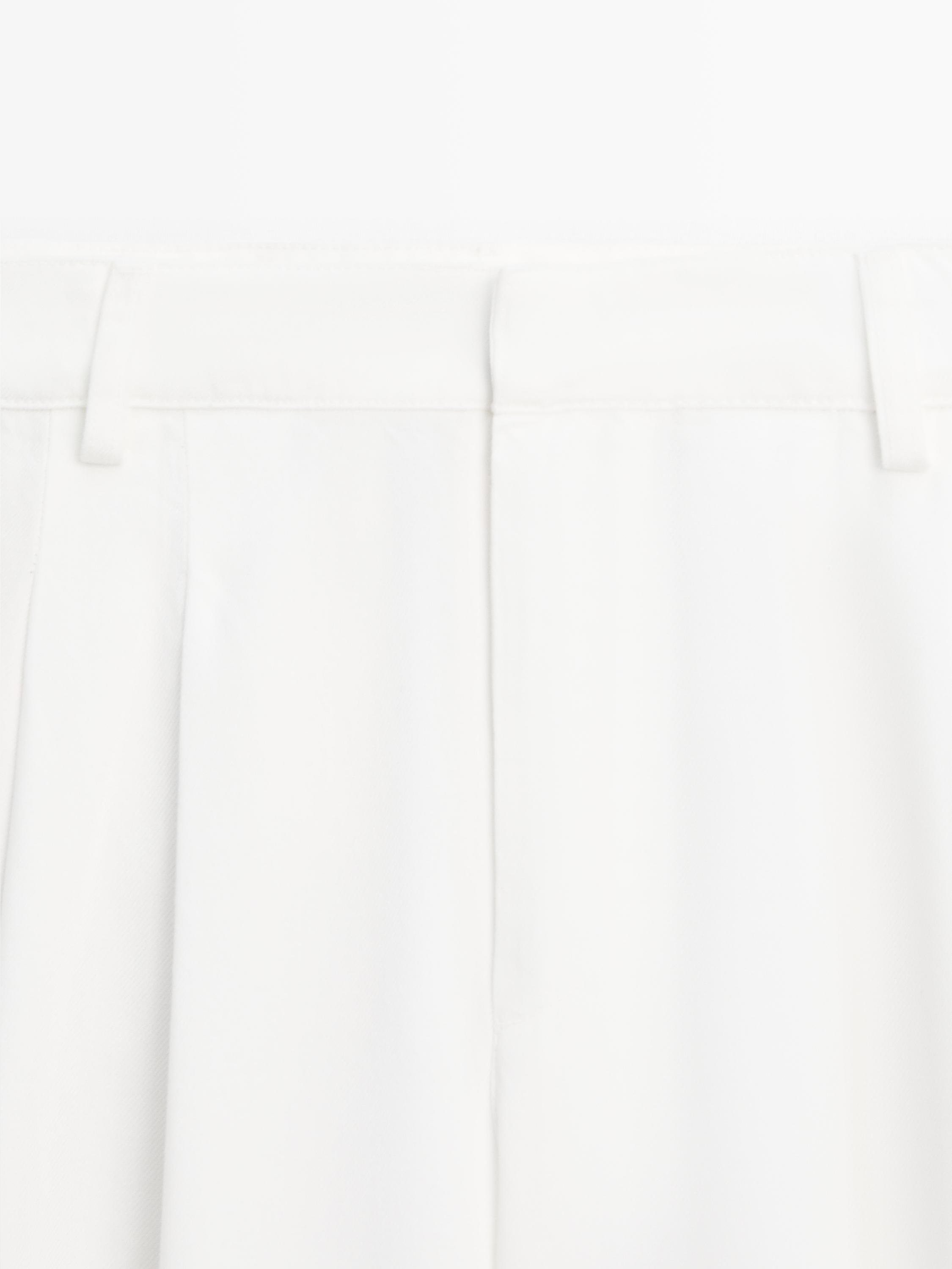Pantalon wide leg à plis