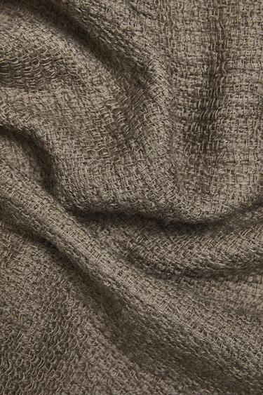 COUVERTURE LAINE - Marron / Taupe de Zara - Image 2