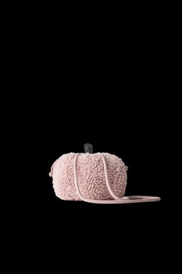 UMHÄNGETASCHE KÜRBIS SHEARLING - Rosa von Zara