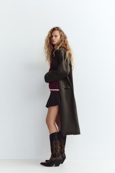 COMBINED COWBOY BOOTS - Brown by Zara