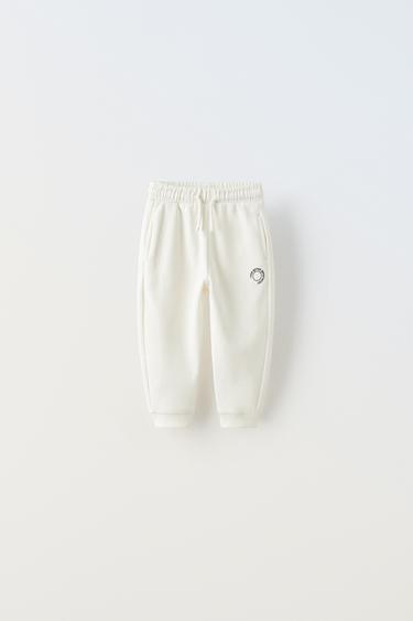 PANTALÓN FELPA - Crudo de Zara