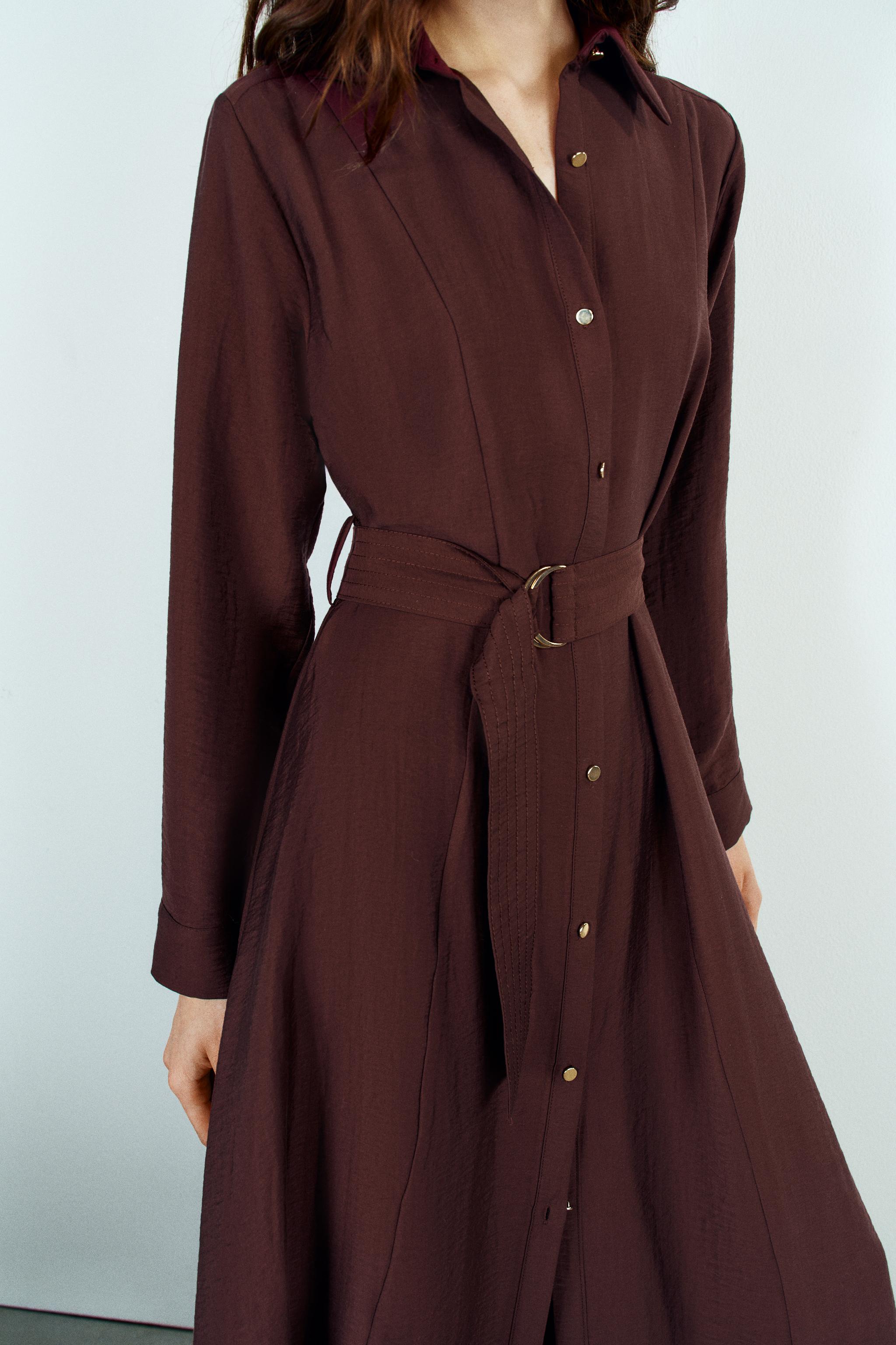 BELTED SHIRT DRESS