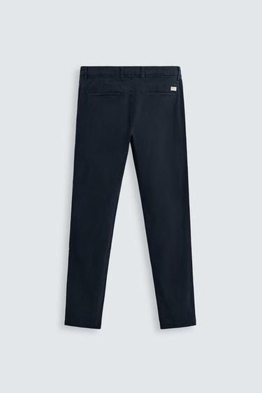 PANTALON CHINO SKINNY FIT - Bleu marine de Zara - Image 6