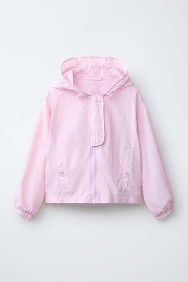WATER-REPELLENT HOODED RAINCOAT - Pink by Zara