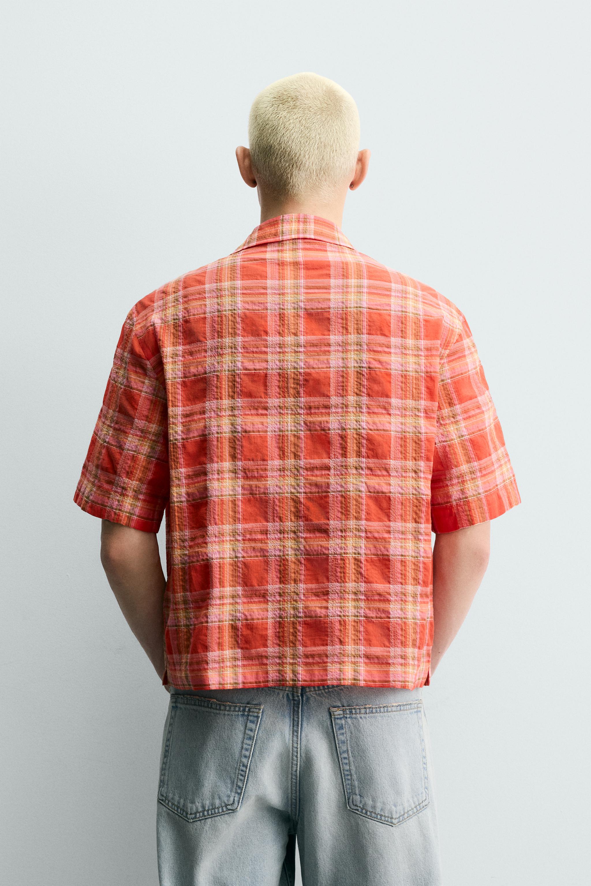 RELAXED FIT PLAID SHIRT