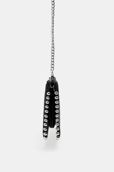 SAC BANDOULIÈRE À CLOUS - Noir de Zara - Image 3