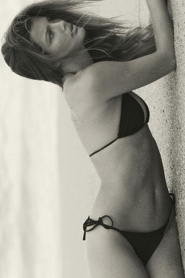 RHINESTONE BIKINI BOTTOMS - Black by Zara - Image 3