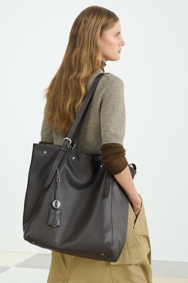 MX LTHR STDS BG - Brown by Zara