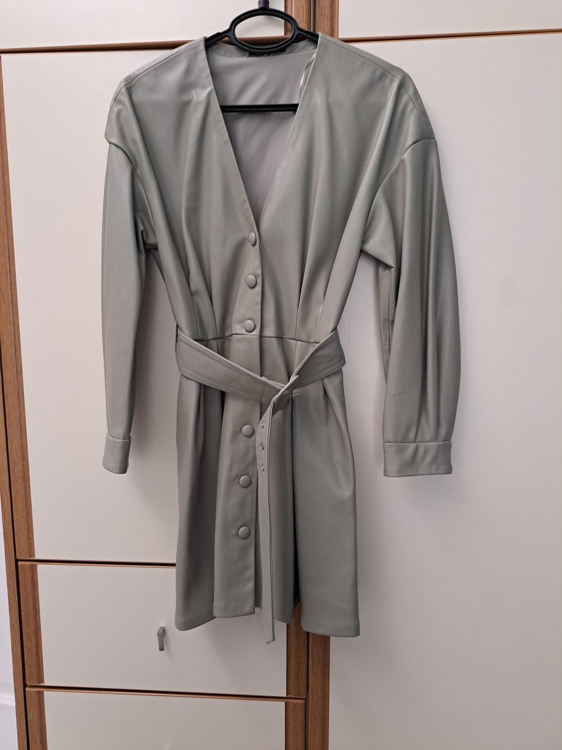 FAUX LEATHER DRESS