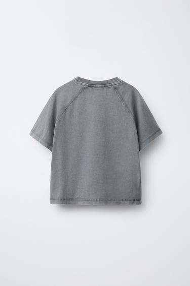 T-SHIRT IMPRIMÉ SURF - Gris anthracite de Zara - Image 1
