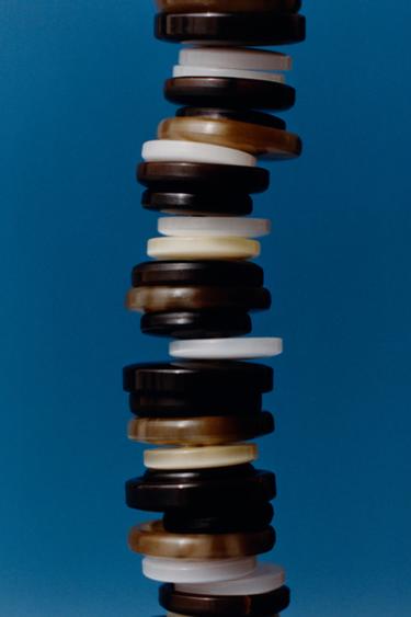 SVETER Z BAVLNENEJ ZMESI S VÝPLETOM - Vanilka zn. Zara