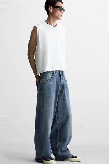 JEAN BALLON WIDE FIT - Bleu moyen de Zara - Image 4
