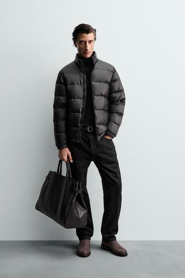 НЕПРОМОКАЕМАЯ КУРТКА С НАПОЛНИТЕЛЕМ ИЗ 100% ПЕРЬЕВ — ЧЕРНЫЙ от Zara