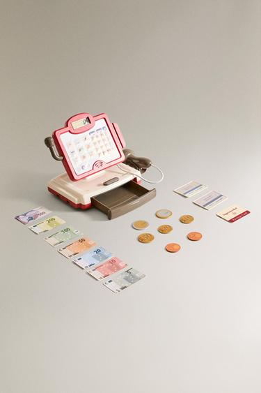 KIDS CASH REGISTER TOY — Red 2